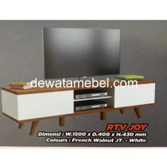 TV Cabinet Size 150 - KAJE JOY / French Walnut - Putih